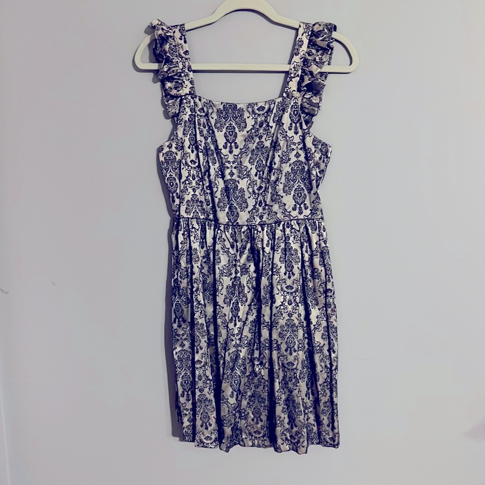 NWT Altar’d State silver and navy cocktail dress